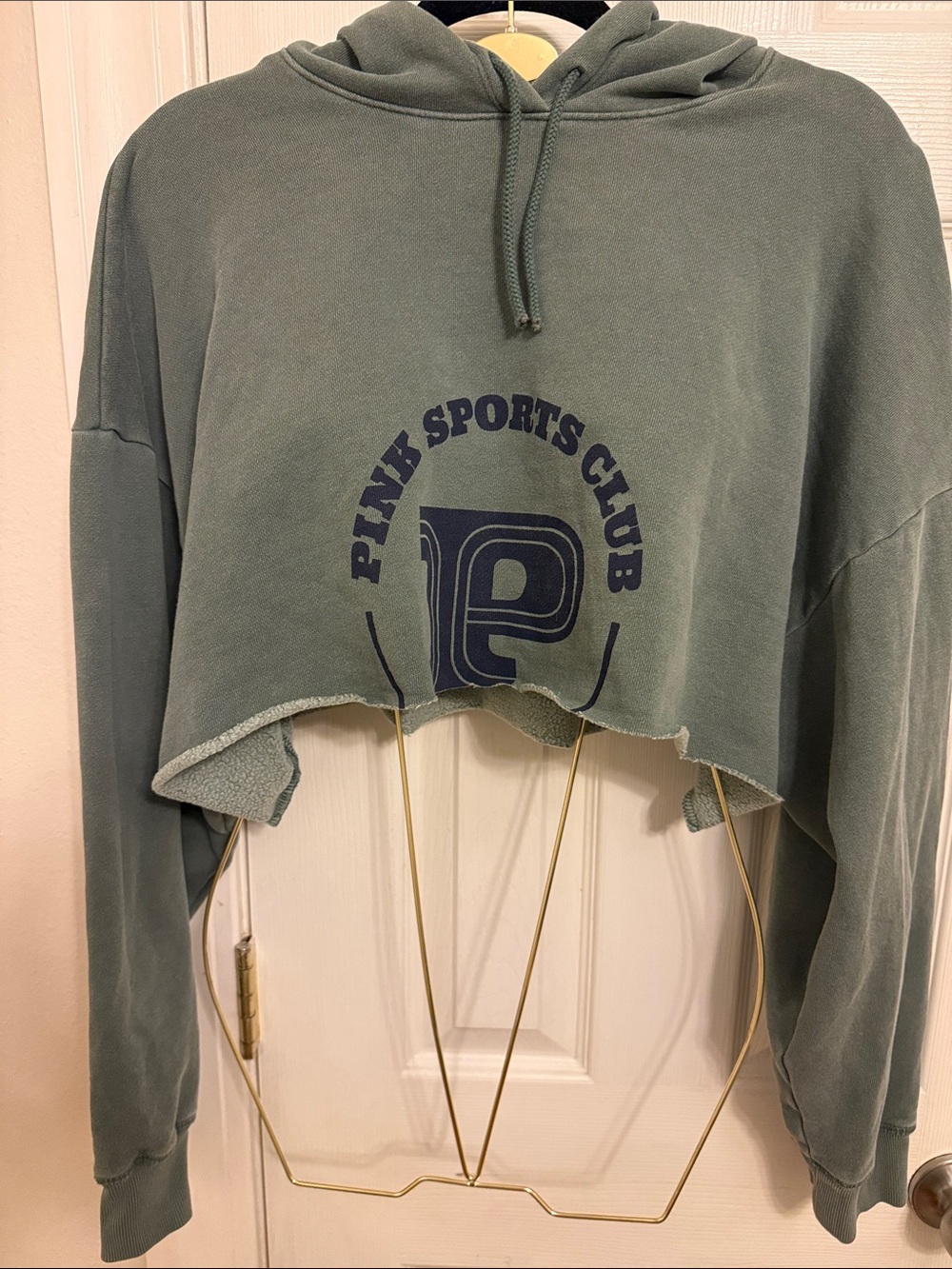 PINK Victoria's Secret Cropped Hoodie Sweater #658